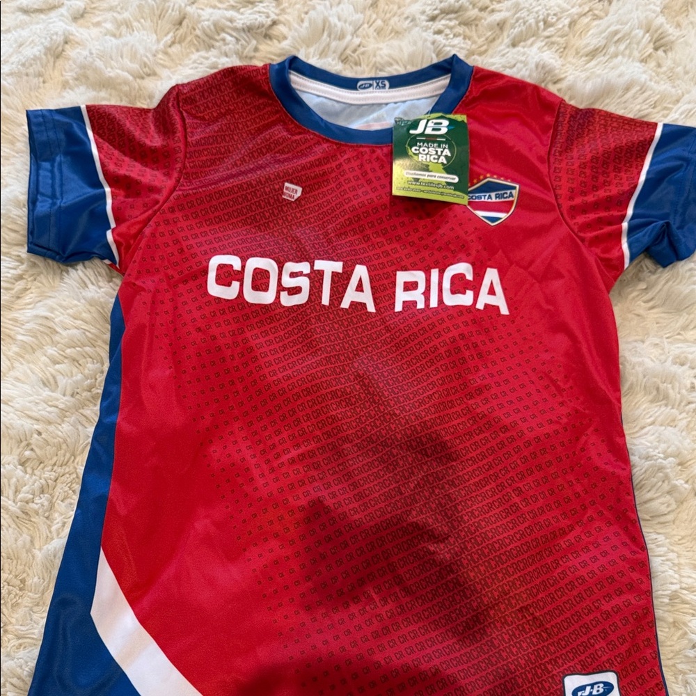 Costa Rica Kids Jersey - Red and Blue